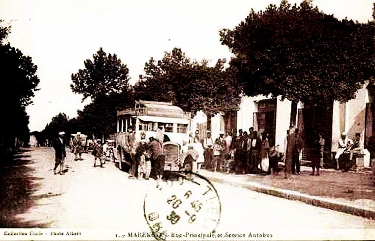 Marengo - Rue Principale et Service Autobus - 1930.jpg